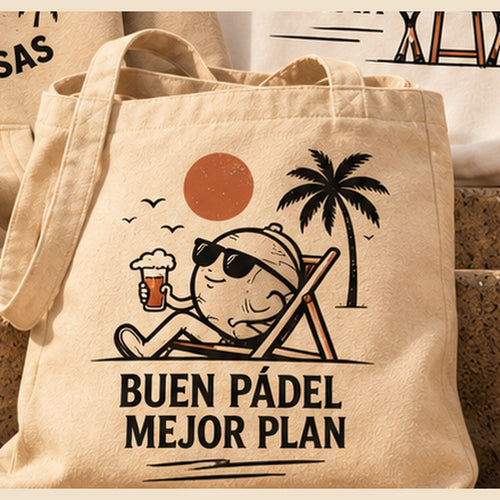 Bolsa de pádel Buen pádel, mejor plan