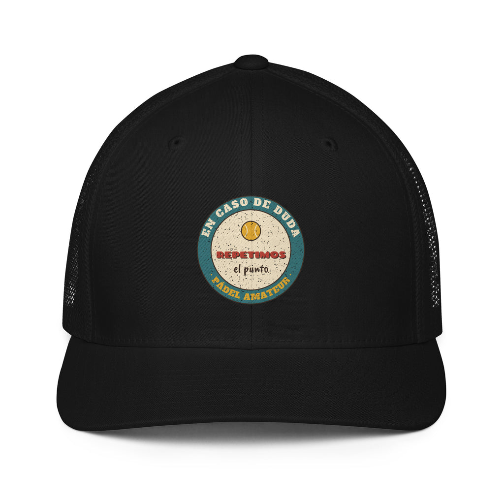 Gorra Pádel Retro "En caso de duda, repetimos" — vista trasera