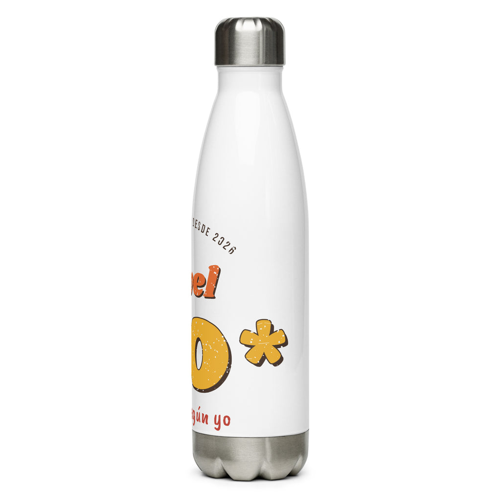Botella Pádel Retro "Nivel 4,0* (según yo)" — vista lateral izquierda
