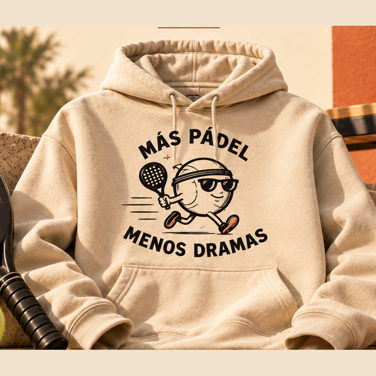 Sudadera de pádel Más pádel, menos dramas
