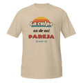 Camiseta Pádel Retro "La culpa es de mi pareja" — vista frontal
