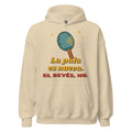 Sudadera Pádel Retro "La pala es nueva. El revés, no." — vista frontal