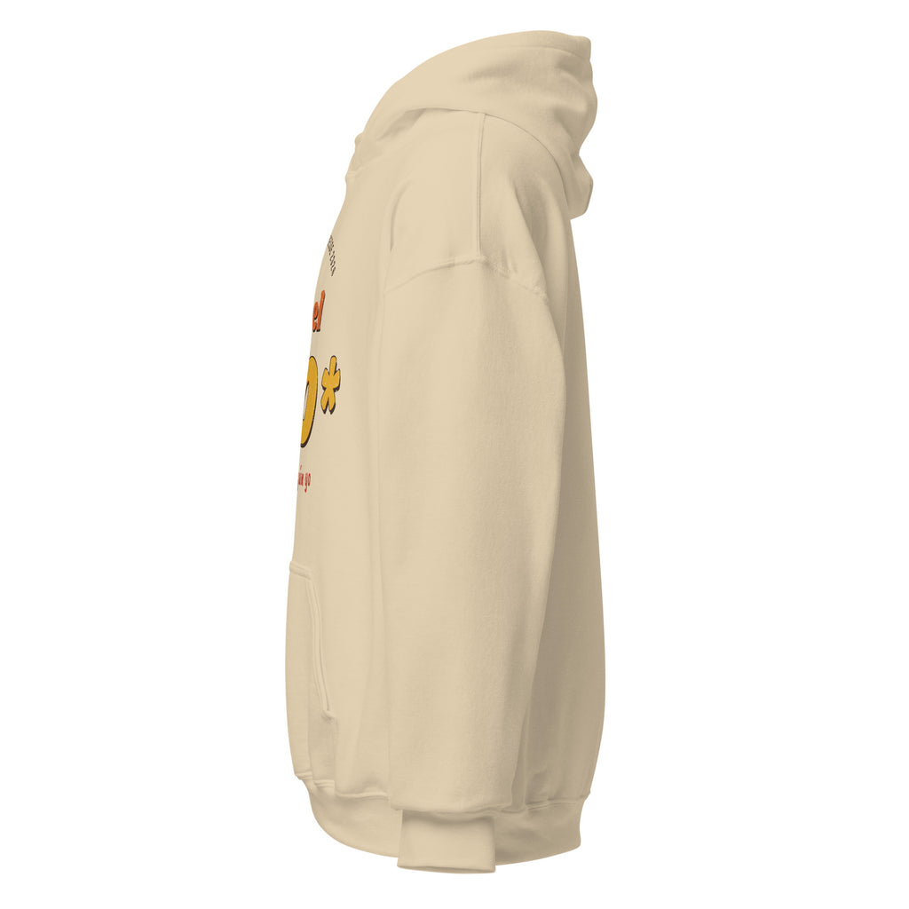 Sudadera Pádel Retro "Nivel 4,0* (según yo)" — vista lateral izquierda