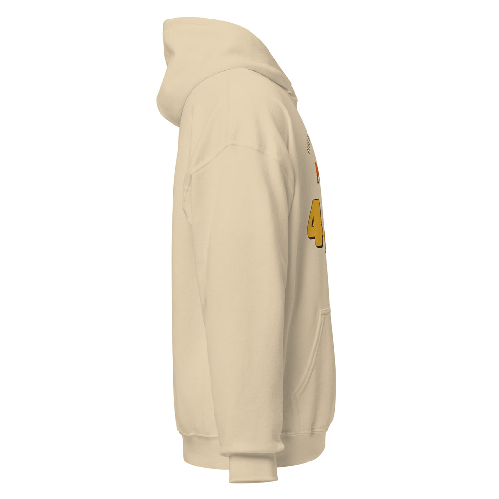 Sudadera Pádel Retro "Nivel 4,0* (según yo)" — vista lateral derecha