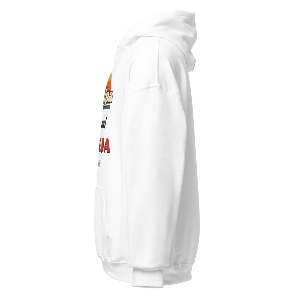 Sudadera Pádel Retro "La culpa es de mi pareja" — vista lateral izquierda