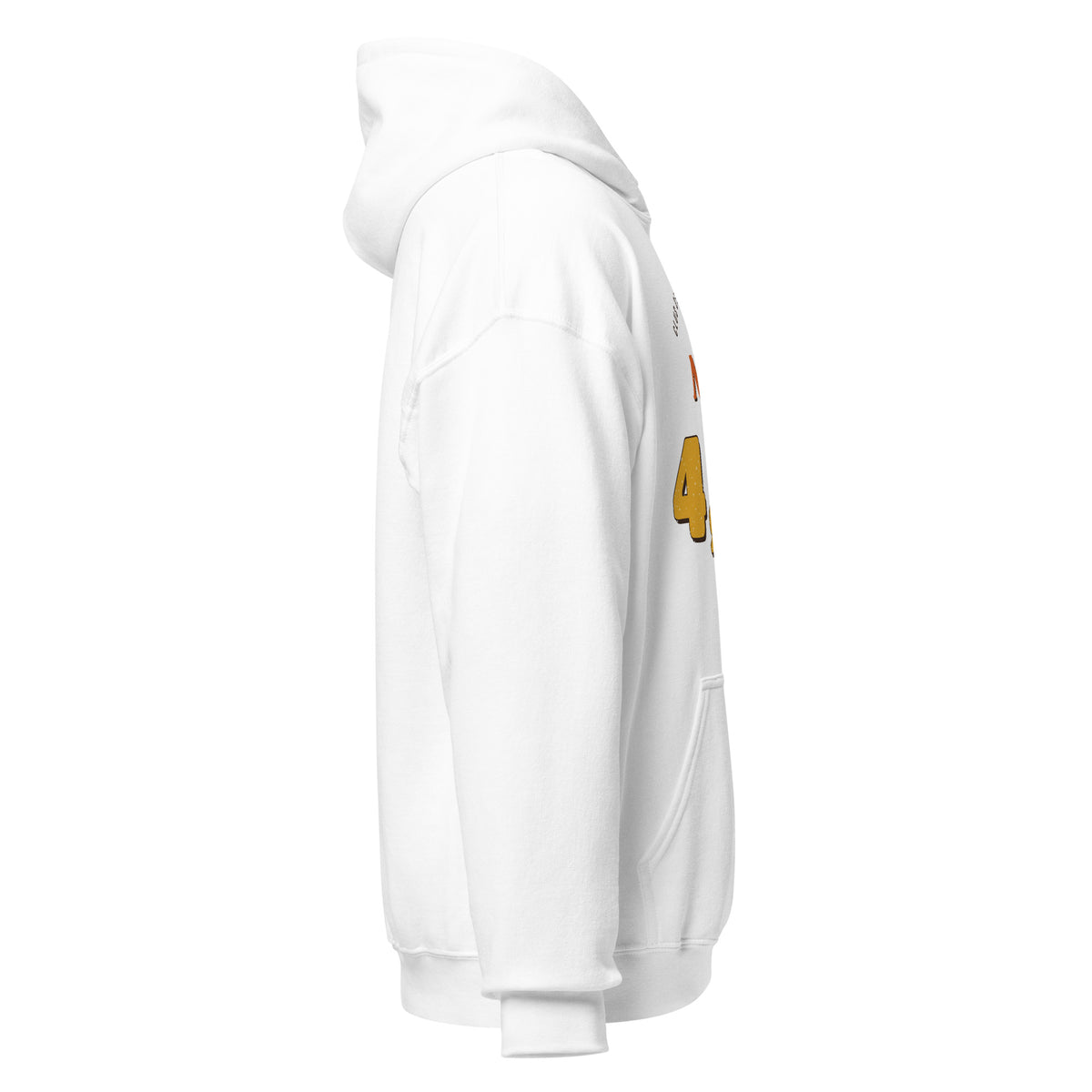 Sudadera Pádel Retro "Nivel 4,0* (según yo)" — vista lateral derecha